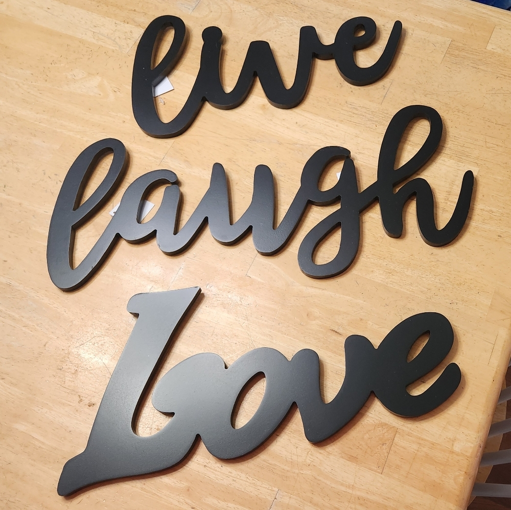 Live, Laugh, Love Signs